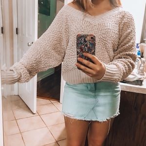 off the shoulder sweater